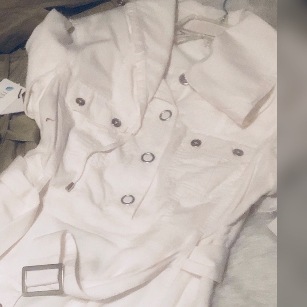 Calvin Klein White Military Dress